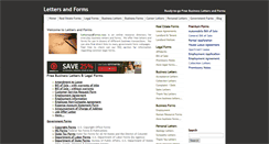Desktop Screenshot of lettersandforms.com